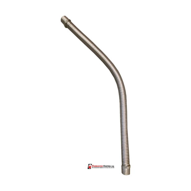 Gas Hose corrugated s/s 3/4" x 600mm M/M BSP