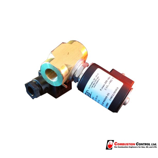 MADAS DN10  230VAC Brass Solenoid Valve pmax 200mbar