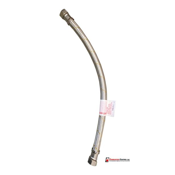Hose 19 mm St/St braided gas 600 mm 3/4"FC