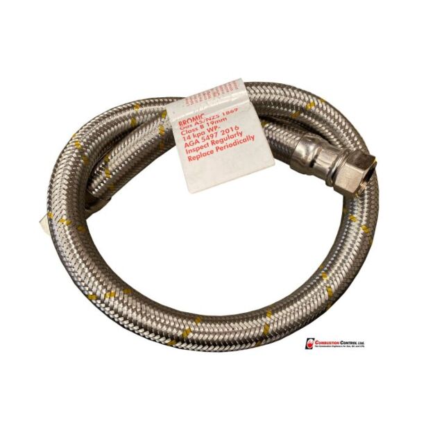 Gas Hose s/s 19mm BSP FC x 900mm