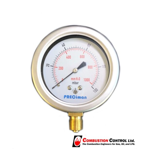 Pressure Gauge 0-100mbar 63mm