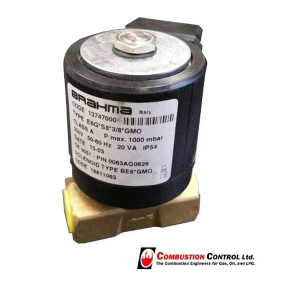 Brahma solenoid 3/8" 230vac, 1 bar, E6/G8 GMO