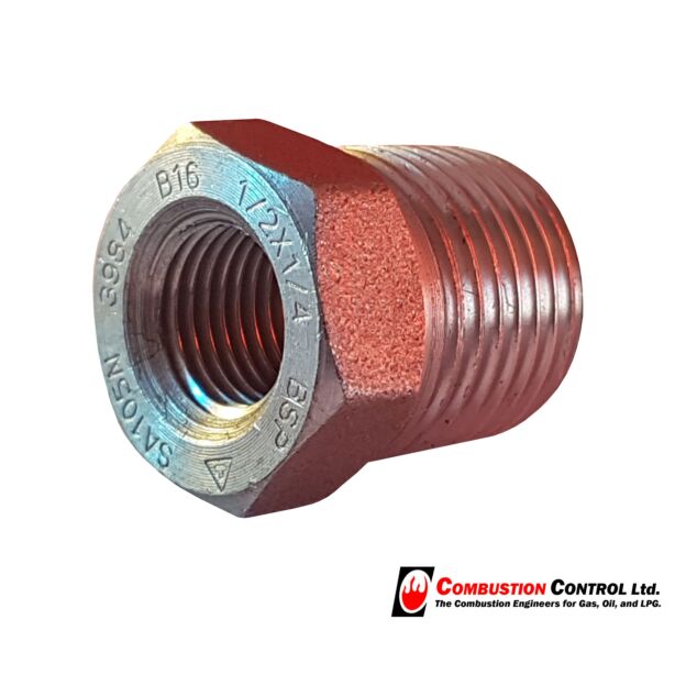 High Pressure Reducing Bush 1/2"M to 1/4" FM BSP