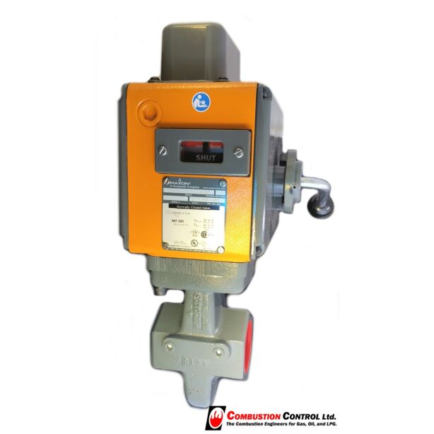 Maxon 2"  manual valve 230 vac, NC