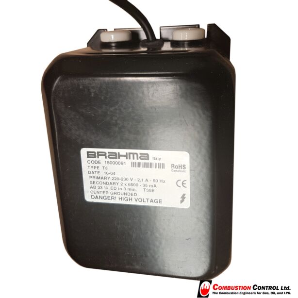 EF Ignition Transformer Oilflam 50-300, 2 x 6500Kv, 35ma, 33% 3 minutes