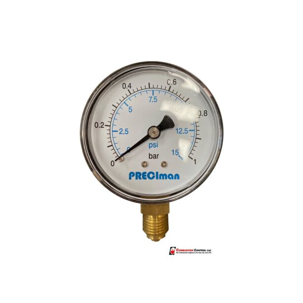 Pressure gauge 1 Bar (15 PSI)
