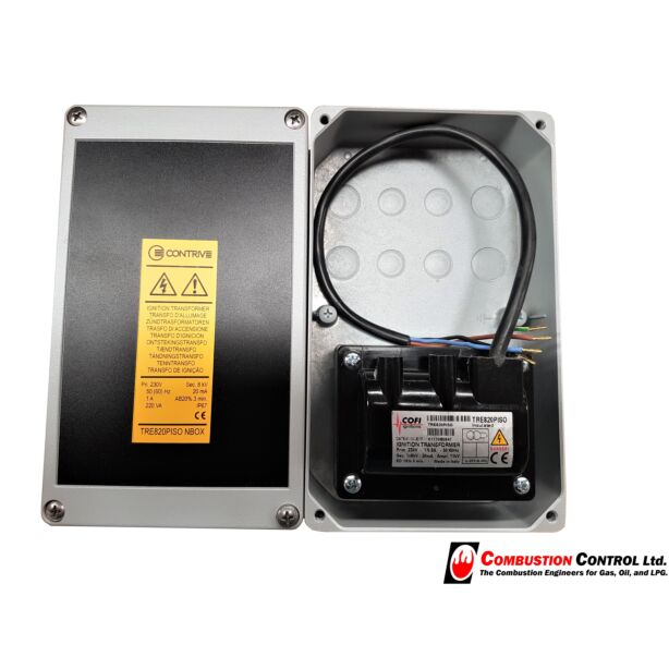 NBox Ign Transformer, 1 x8Kv, 20ma, ED 19% 3 minutes