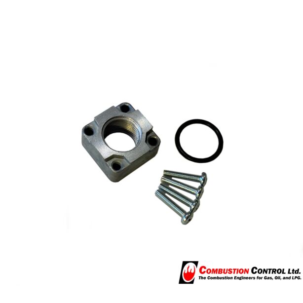 Black Teknigas Valve Straight Connector 1/2"
