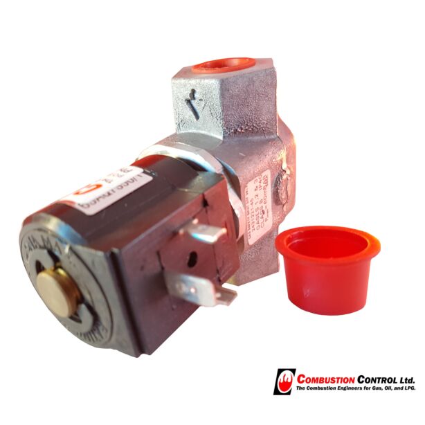 Black Teknigas Solenoid valve 3/8" 230V 60mbar(Max) 2431211-00
