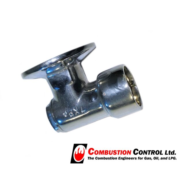 Bayonet floor socket chrome 1/2" FBSP