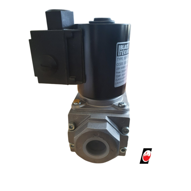 Black Teknigas Solenoid Operated Gas Safety Shut-off valve 3/4" (Dn20) Fast Opening