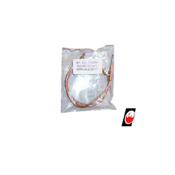 Black Teknigas 703064 Thermocouple - Honeywell Q309A Replacement