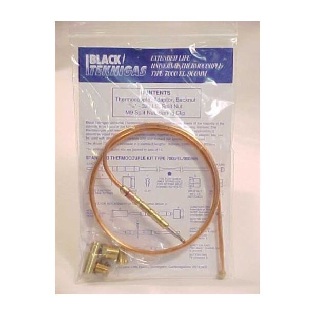 Black Teknigas Universal Thermocouple 7000/EL/900mm