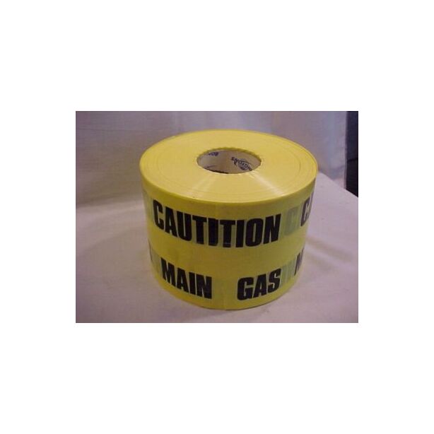 ID Tape - Caution main gas below