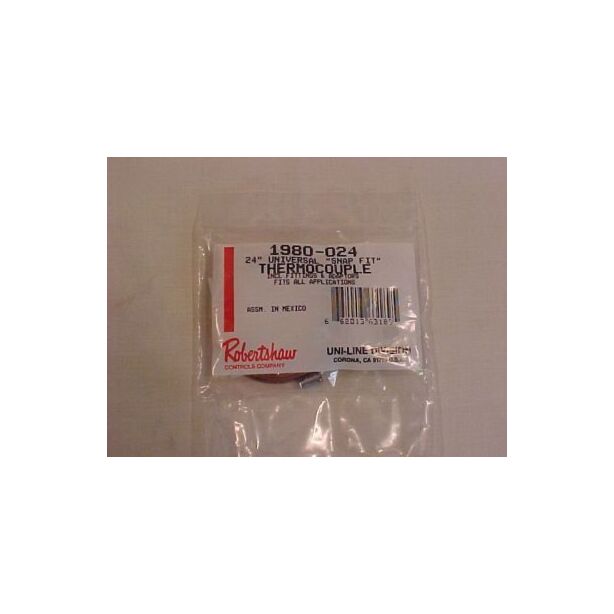 RobertShaw Thermocouple  24" Snap-Fit
