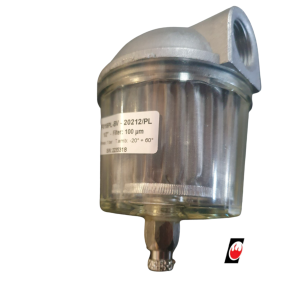 Oil Diesel filter 1/2" connection clear bowl
