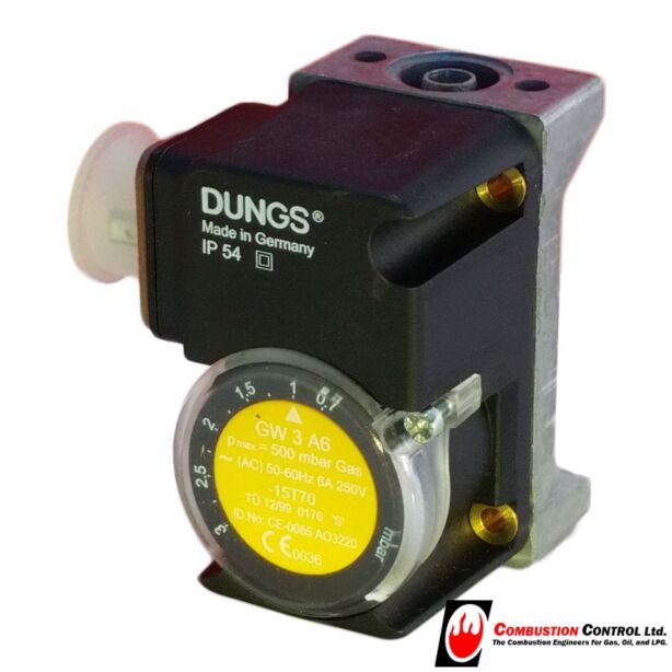 Dungs GW 3, A6, Gas Rated Pressure Switch 0.7-3Mbar