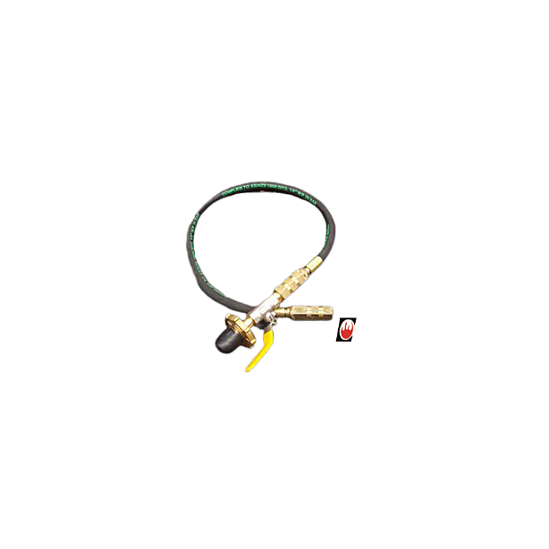 LPG Pol, 1/4"bsp 1000mm, HP Hose