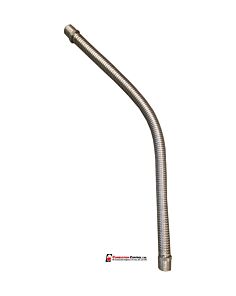 Gas Hose corrugated s/s 3/4" x 600mm M/M BSP