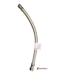 Hose 19 mm St/St braided gas 600 mm 3/4"FC