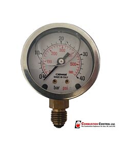 EF Oilflam Gauge 0-40Bar, D50, G1/4"