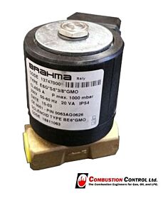 Brahma solenoid 3/8" 230vac, 1 bar, E6/G8 GMO