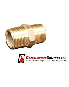 3/4" Brass Hex Nipple BSP