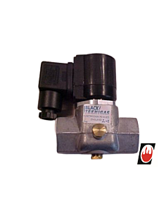 Black Teknigas Solenoid Valve 3/8" 230V 500mbar(Max) 2931211-00