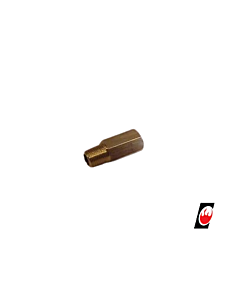 Nozzle (Short) Brass Hex