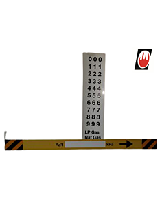 Gas Pipe Identification label