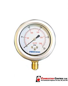 Pressure Gauge 0-250mbar dia63mm