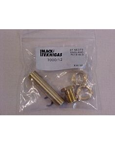 Black Teknigas Thermocouple  Adaptor kit 7000/12 for Evered9189, White Rodgers, Robertshaw